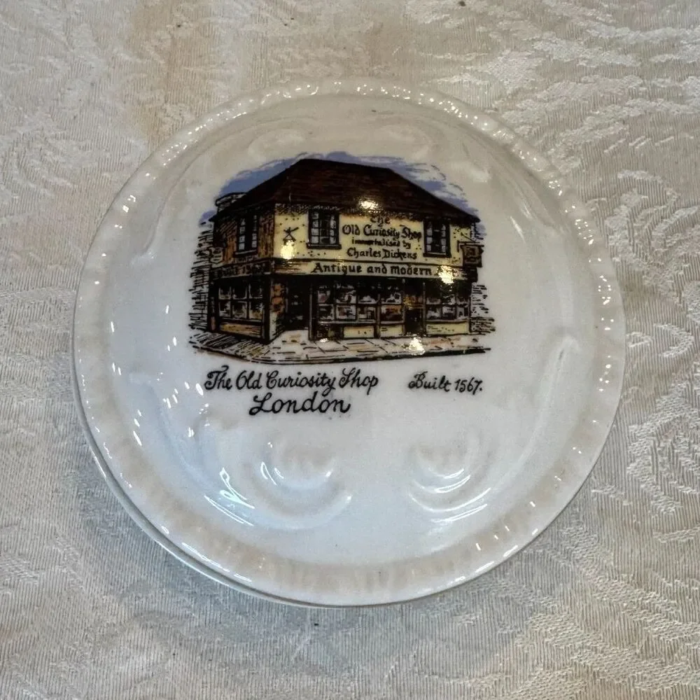 Vintage Royal Grafton trinket box bone china The Old Curiosity Shop London